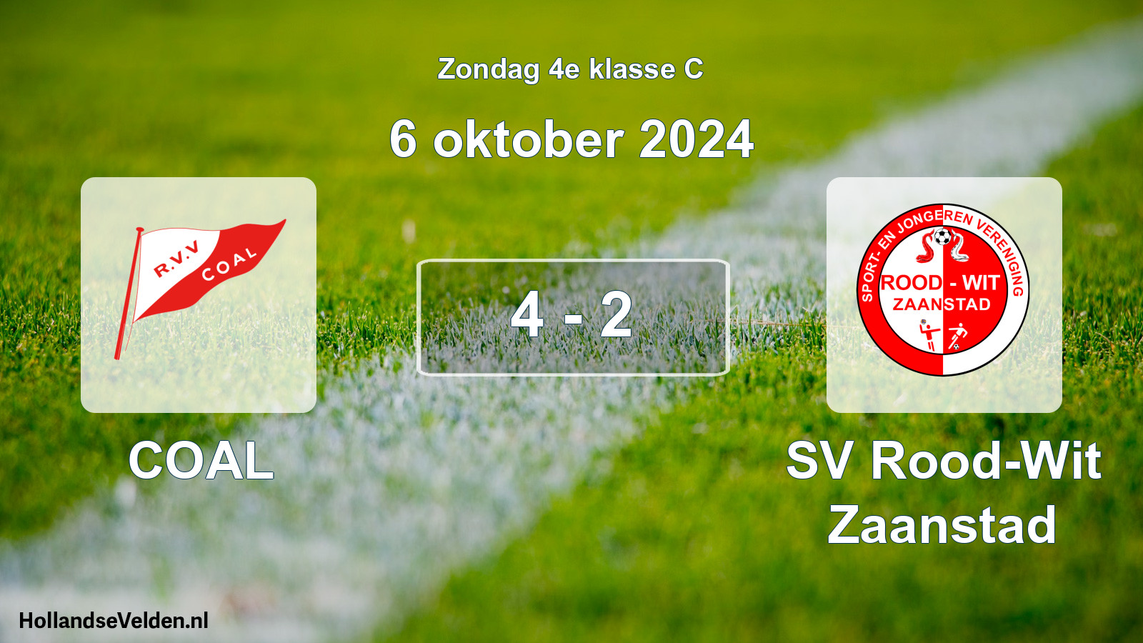 Total number of matches played: COAL - SV Rood-Wit Zaanstad 4 - 2 (6 October 2024)