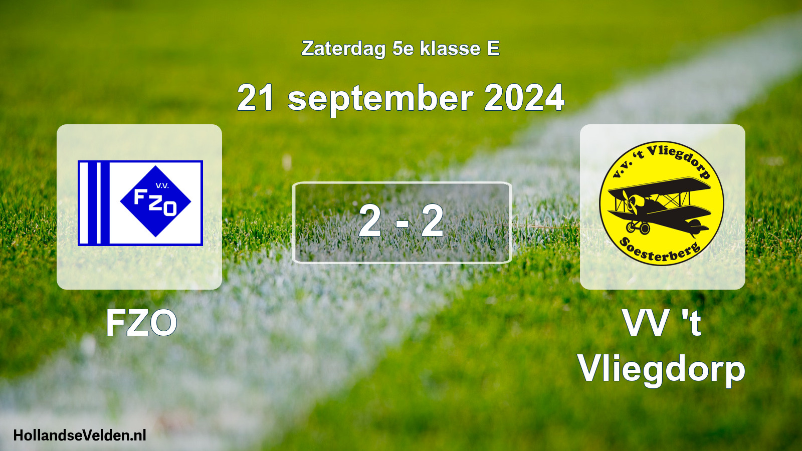 Total number of matches played: FZO - VV 't Vliegdorp 2 - 2 (21 September 2024)