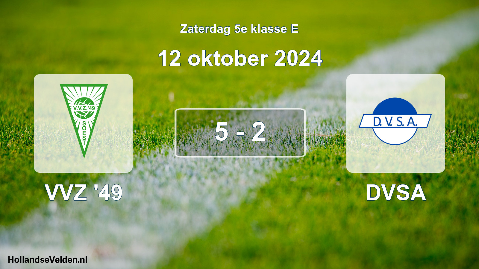 Total number of matches played: VVZ '49 - DVSA 5 - 2 (12 October 2024)