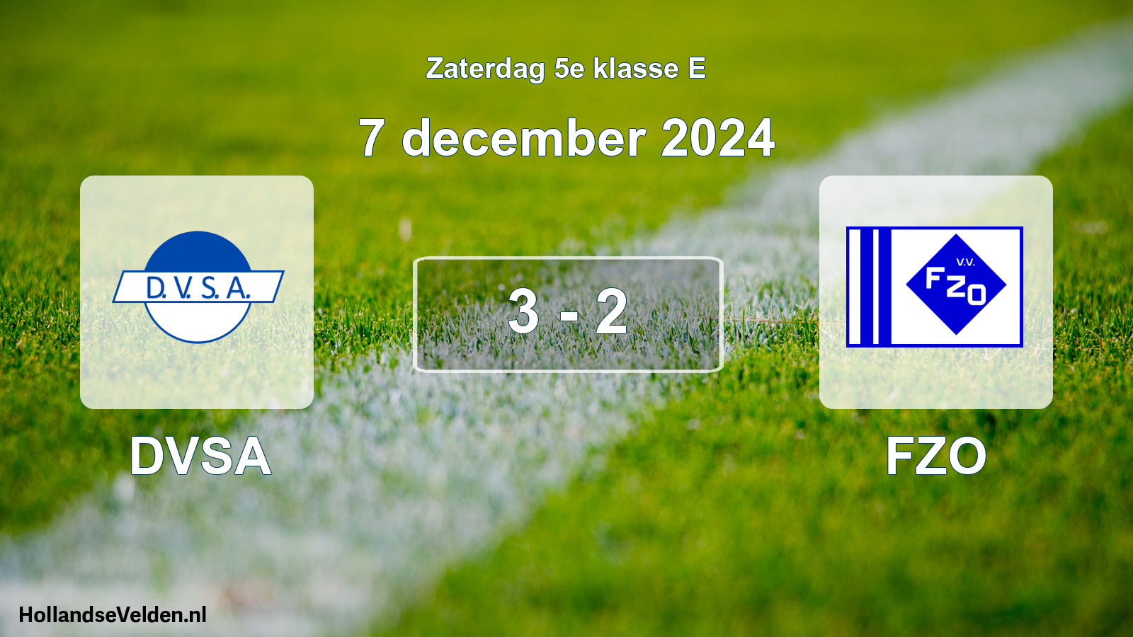 Total number of matches played: DVSA - FZO 3 - 2 (7 December 2024)