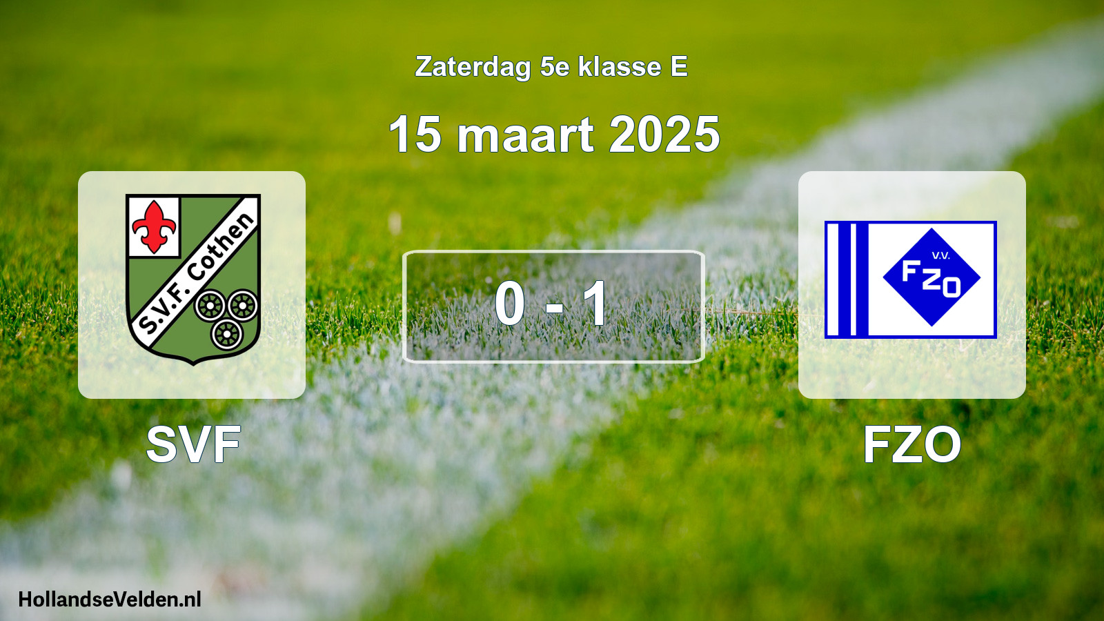 Total number of matches played: SVF - FZO 0 - 1 (15 March 2025)