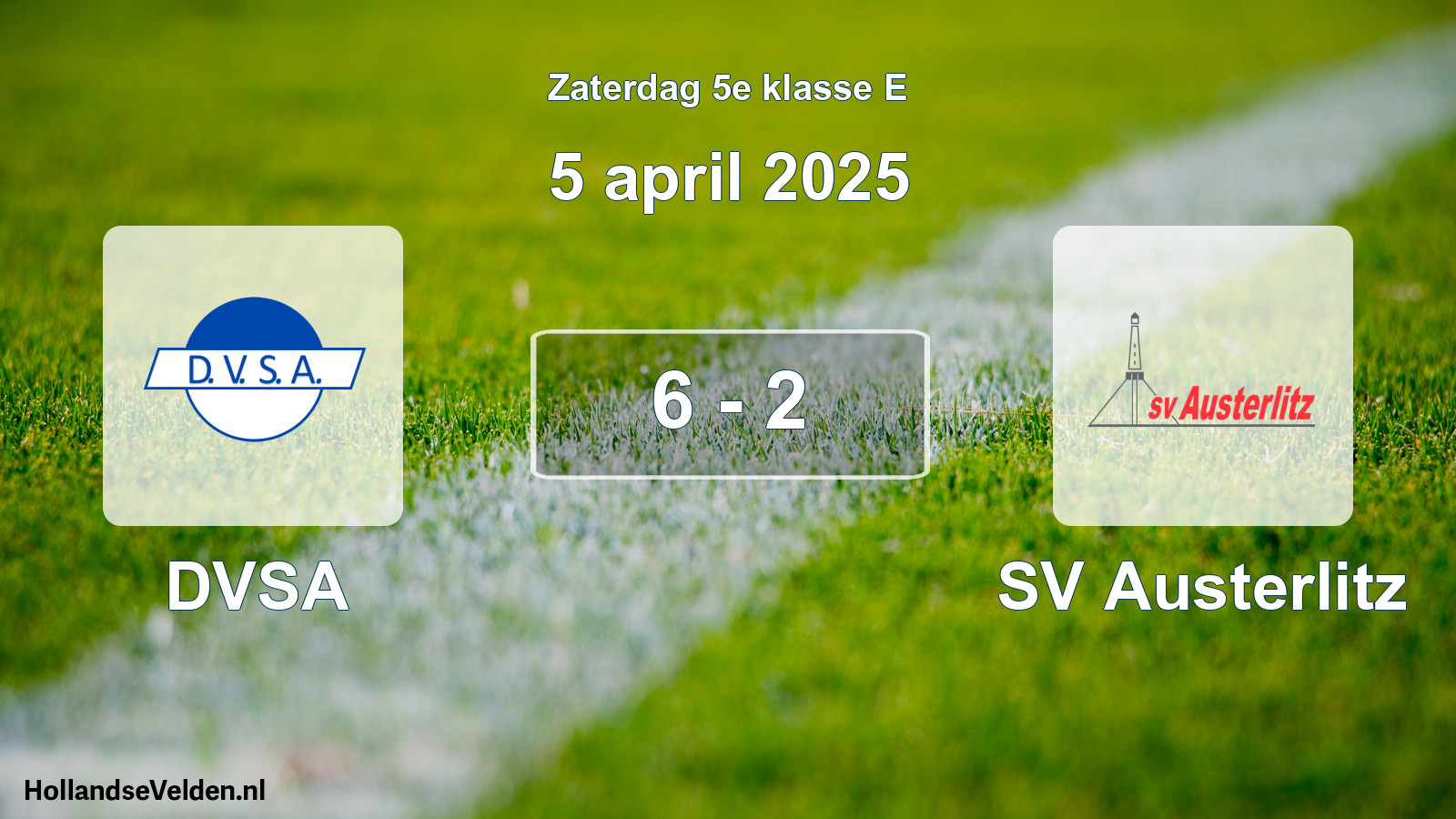 Total number of matches played: DVSA - SV Austerlitz 6 - 2 (5 April 2025)