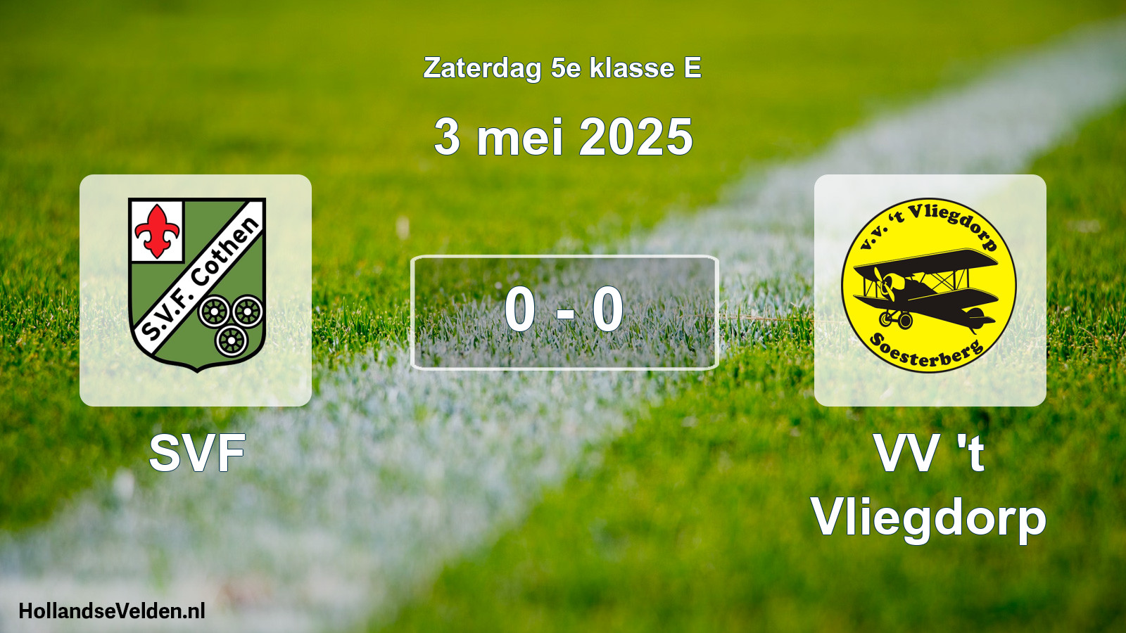 Total number of matches played: SVF - VV 't Vliegdorp 0 - 0 (3 May 2025)