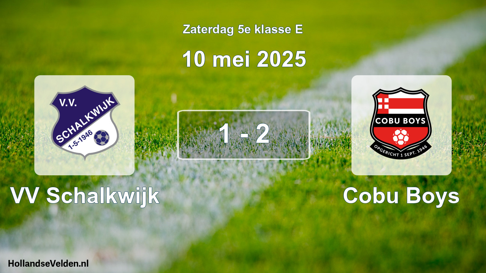 Total number of matches played: VV Schalkwijk - Cobu Boys 1 - 2 (10 May 2025)