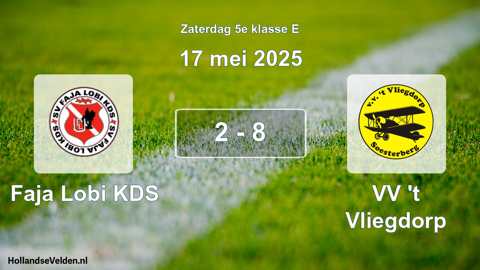 Total number of matches played: Faja Lobi KDS - VV 't Vliegdorp 2 - 8 (17 May 2025)