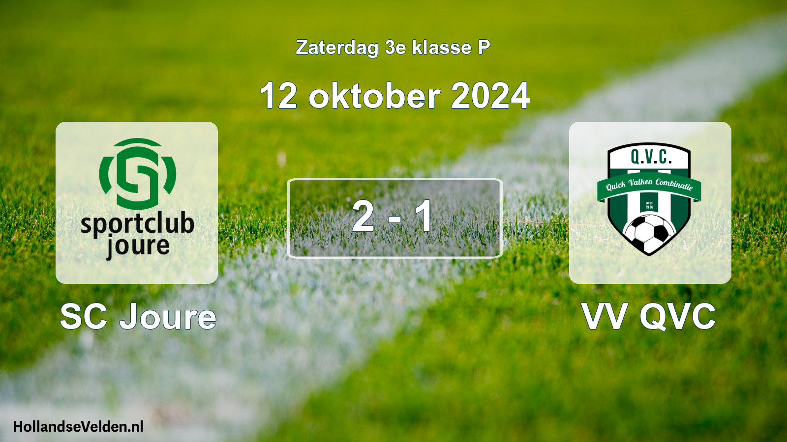 Total number of matches played: SC Joure - VV QVC 2 - 1 (12 October 2024)