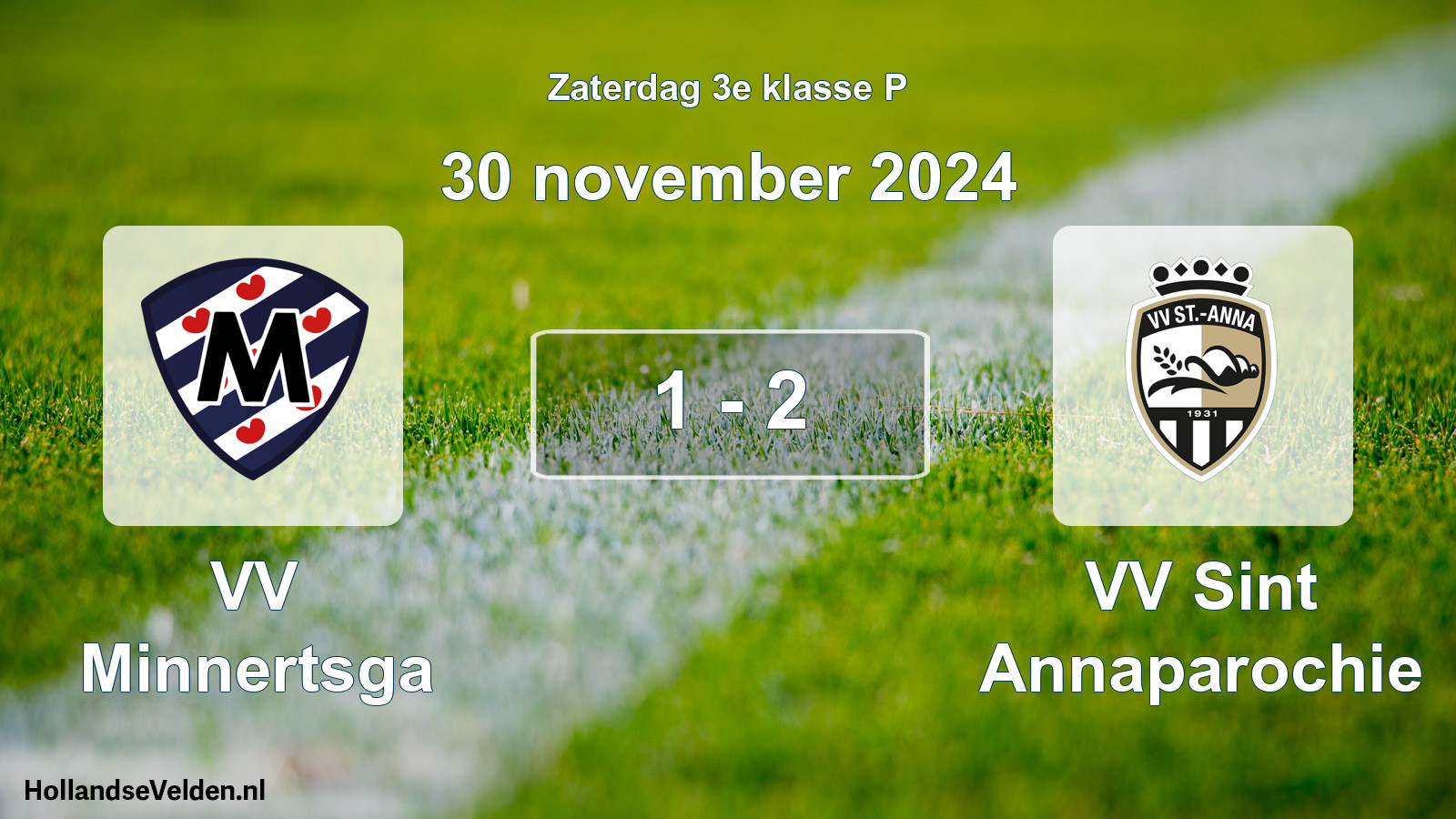 Total number of matches played: VV Minnertsga - VV Sint Annaparochie 1 - 2 (30 November 2024)