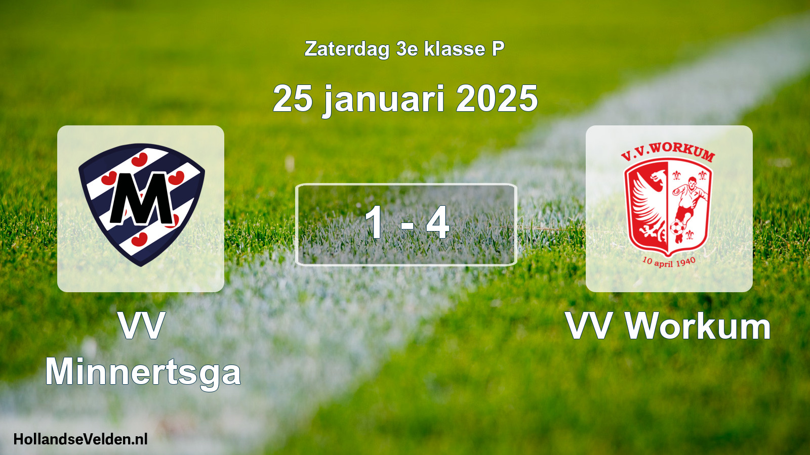 Total number of matches played: VV Minnertsga - VV Workum 1 - 4 (25 January 2025)