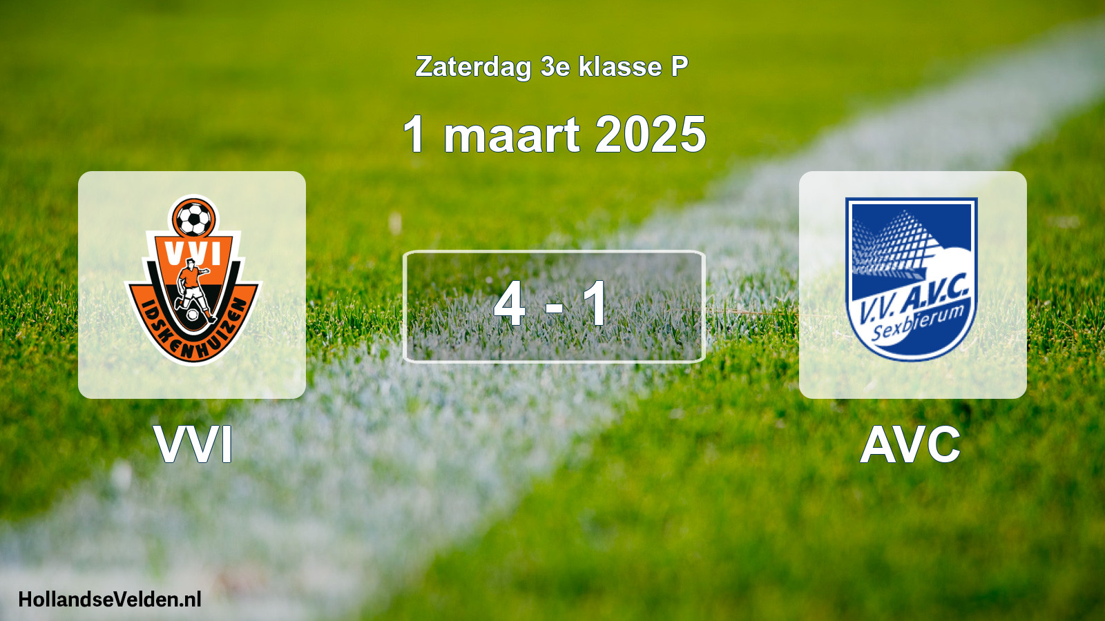 Total number of matches played: VVI - AVC 4 - 1 (1 March 2025)