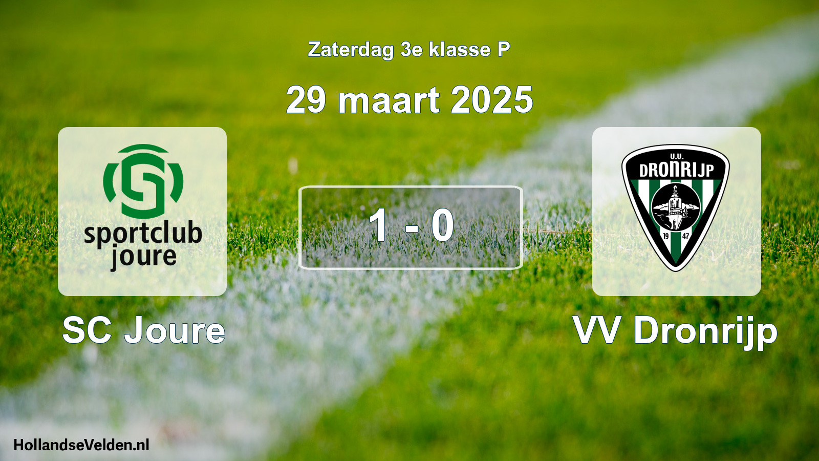 Total number of matches played: SC Joure - VV Dronrijp 1 - 0 (29 March 2025)