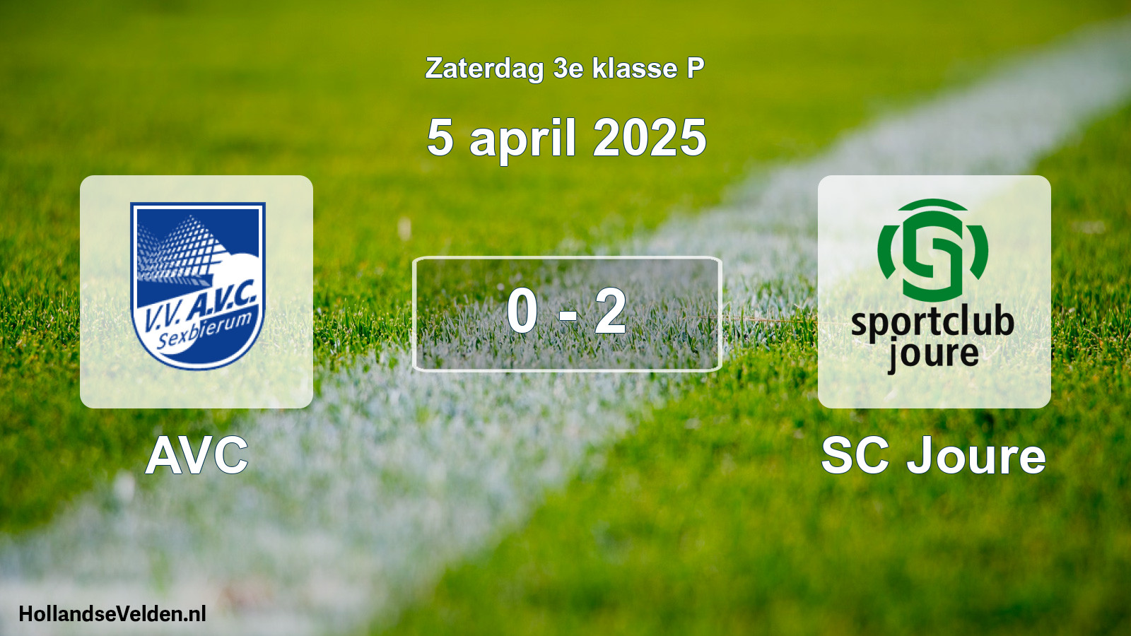 Total number of matches played: AVC - SC Joure 0 - 2 (5 April 2025)