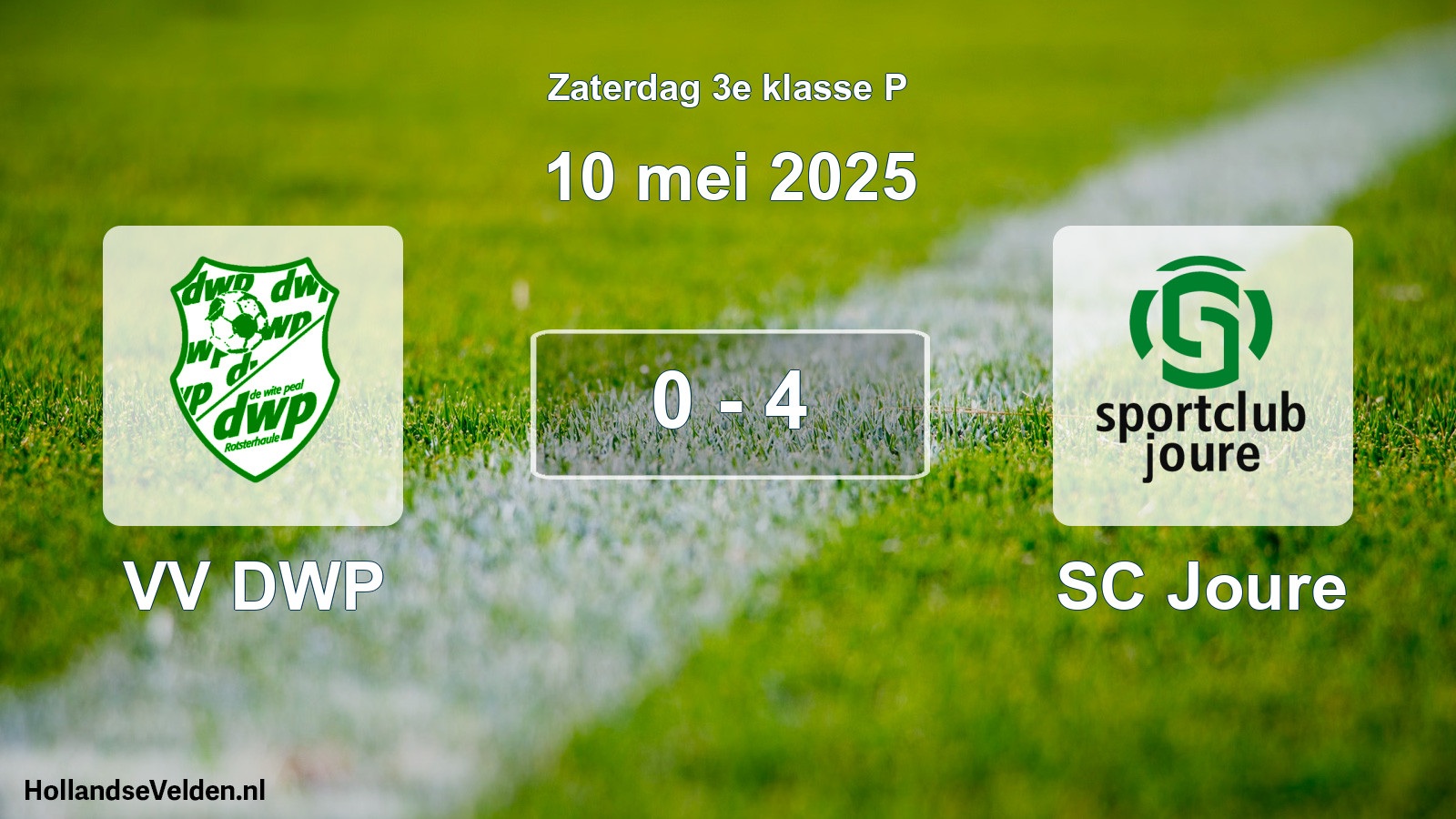 Total number of matches played: VV DWP - SC Joure 0 - 4 (10 May 2025)