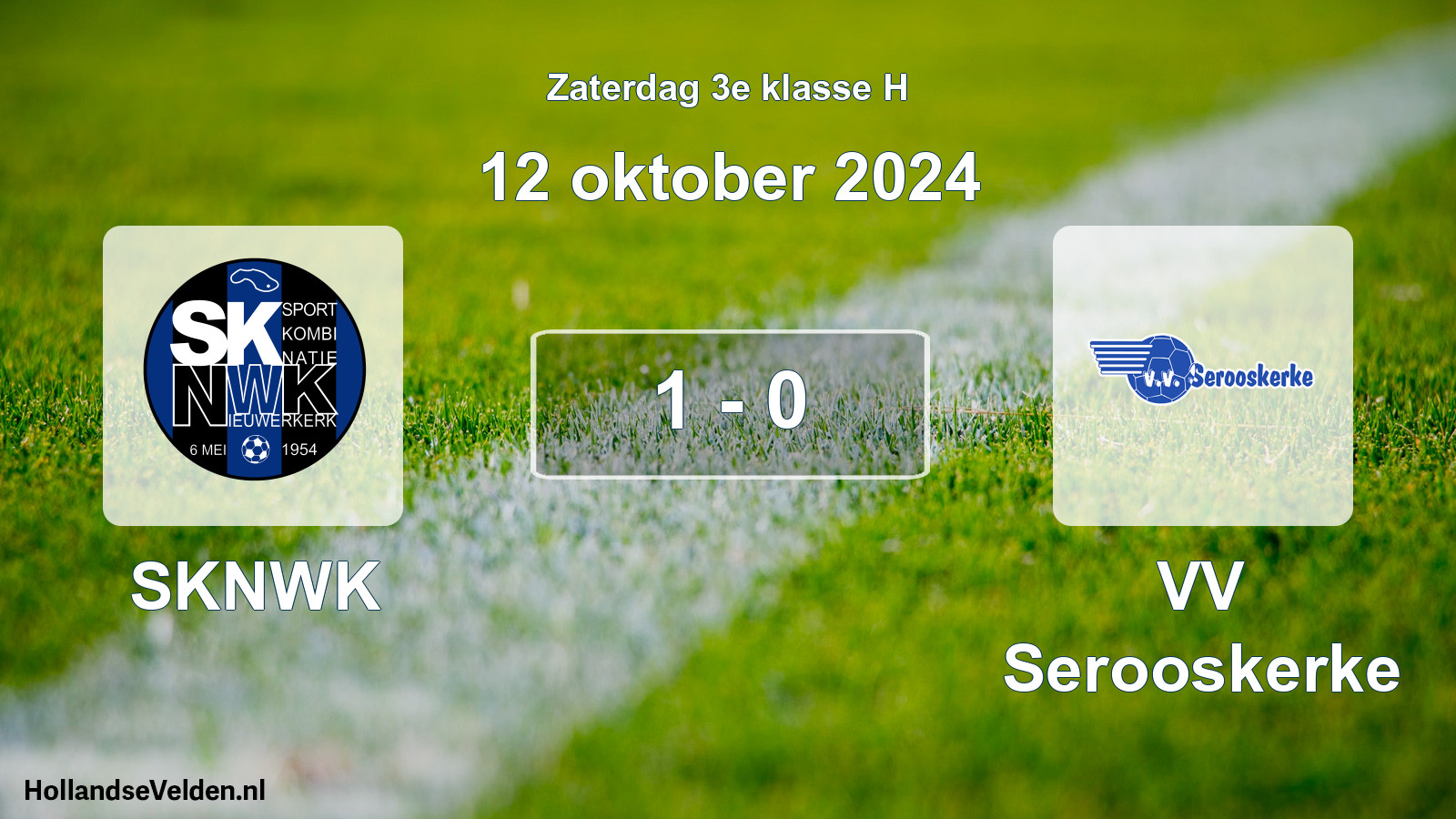 Total number of matches played: SKNWK - VV Serooskerke 1 - 0 (12 October 2024)
