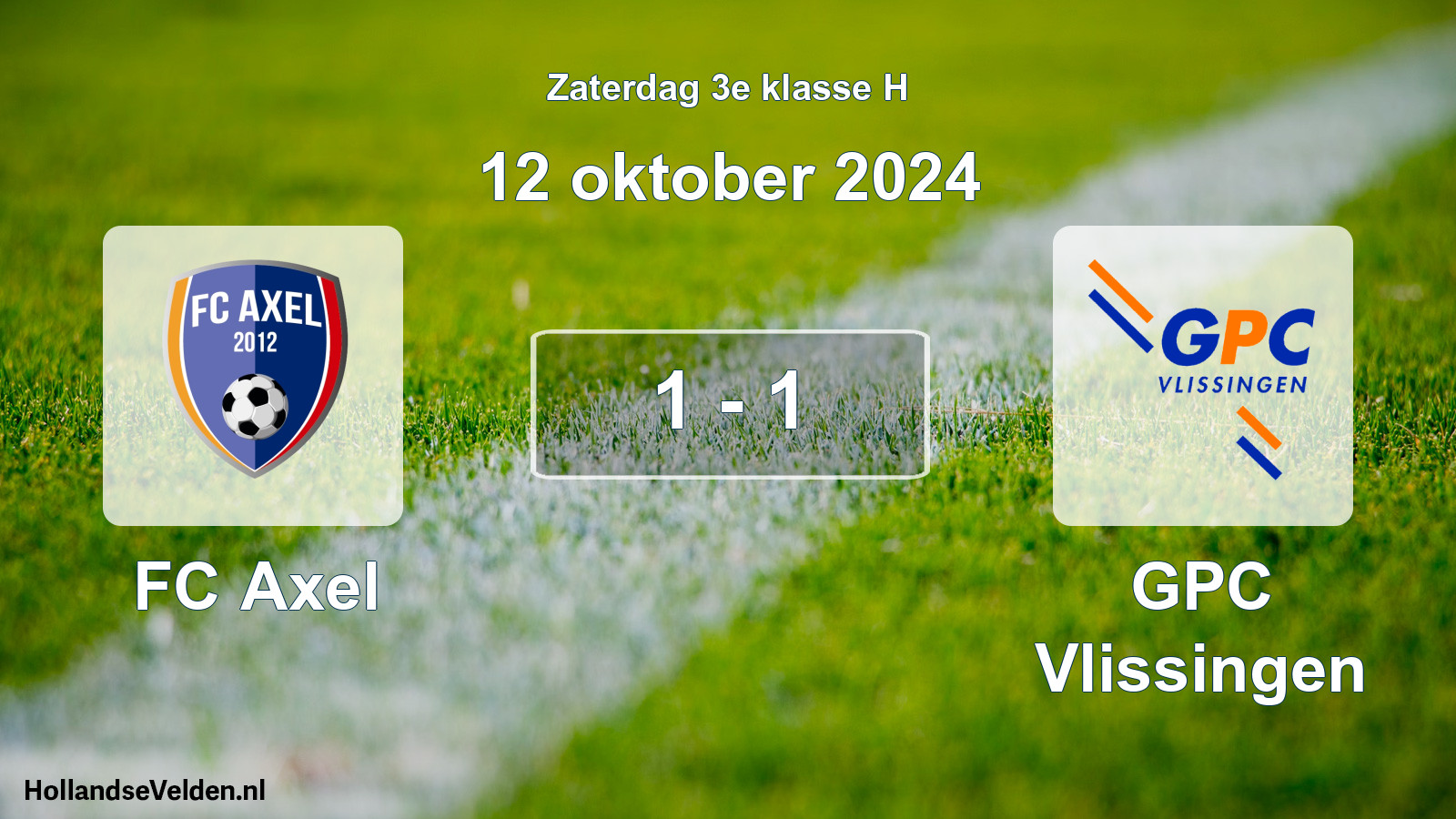 Total number of matches played: FC Axel - GPC Vlissingen 1 - 1 (12 October 2024)