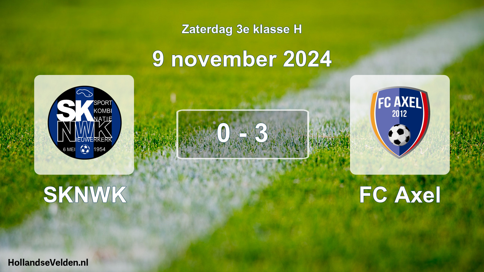 Total number of matches played: SKNWK - FC Axel 0 - 3 (9 November 2024)