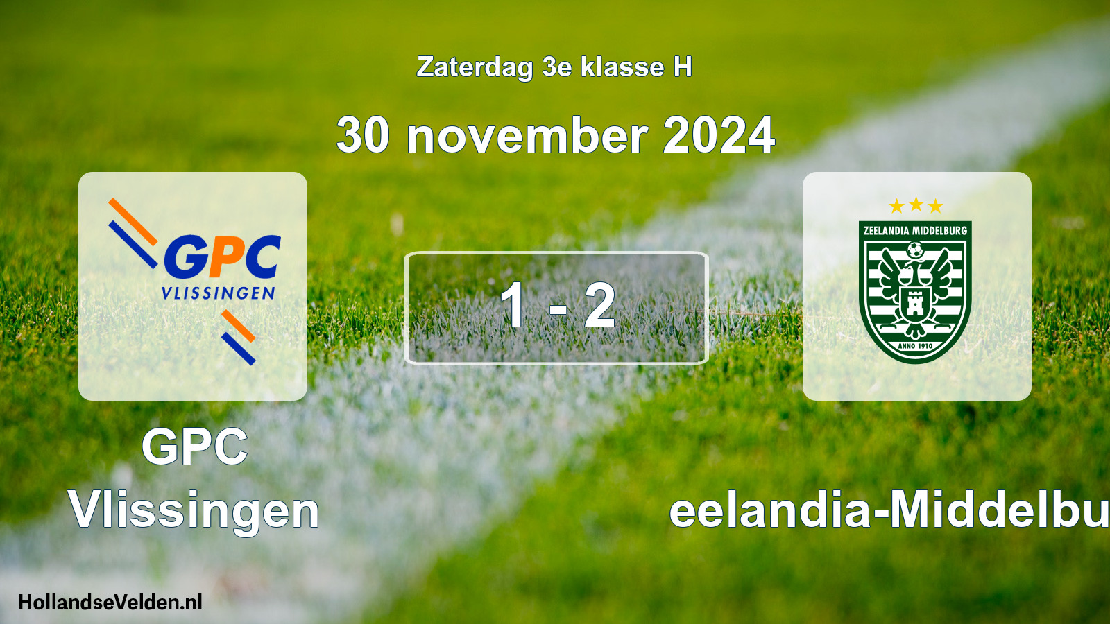Total number of matches played: GPC Vlissingen - Zeelandia-Middelburg 1 - 2 (30 November 2024)
