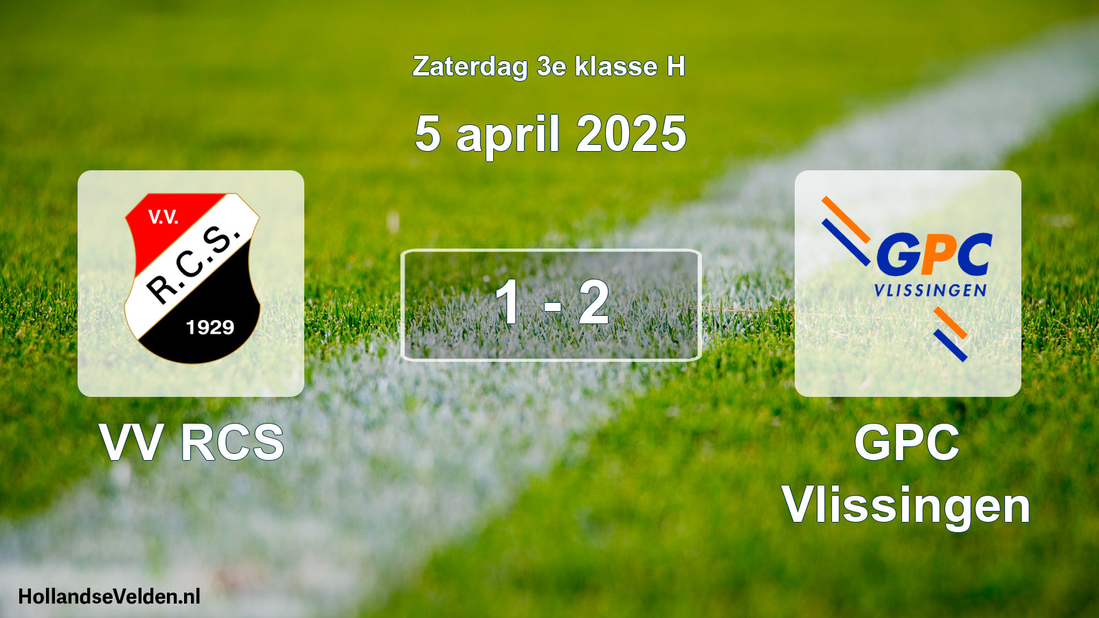 Total number of matches played: VV RCS - GPC Vlissingen 1 - 2 (5 April 2025)
