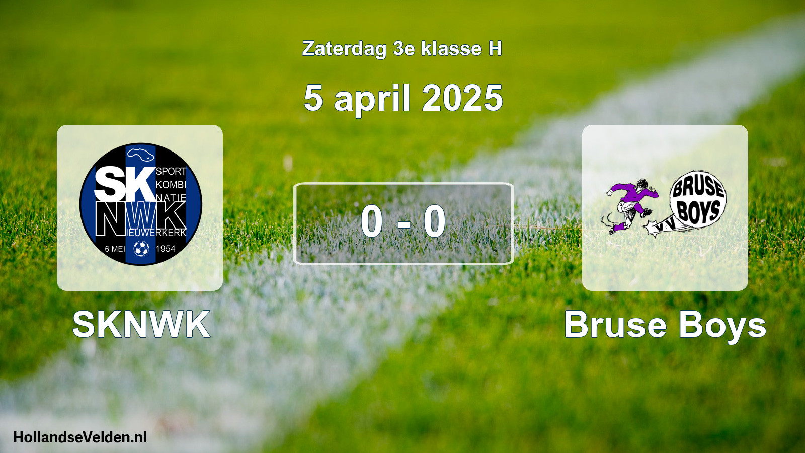 Total number of matches played: SKNWK - Bruse Boys 0 - 0 (5 April 2025)