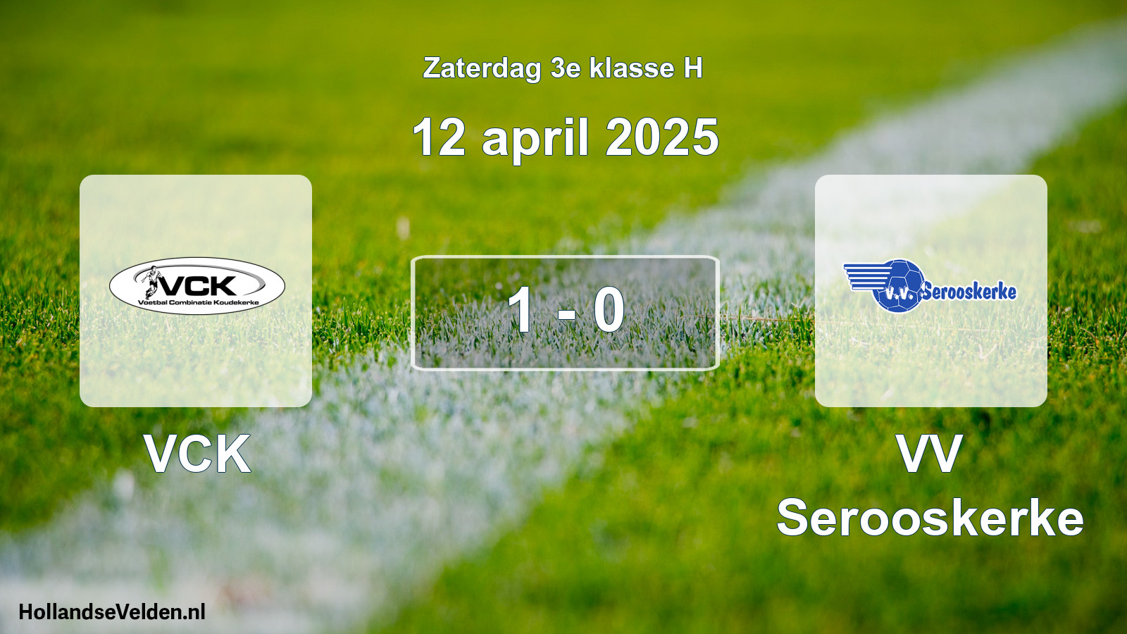 Total number of matches played: VCK - VV Serooskerke 1 - 0 (12 April 2025)
