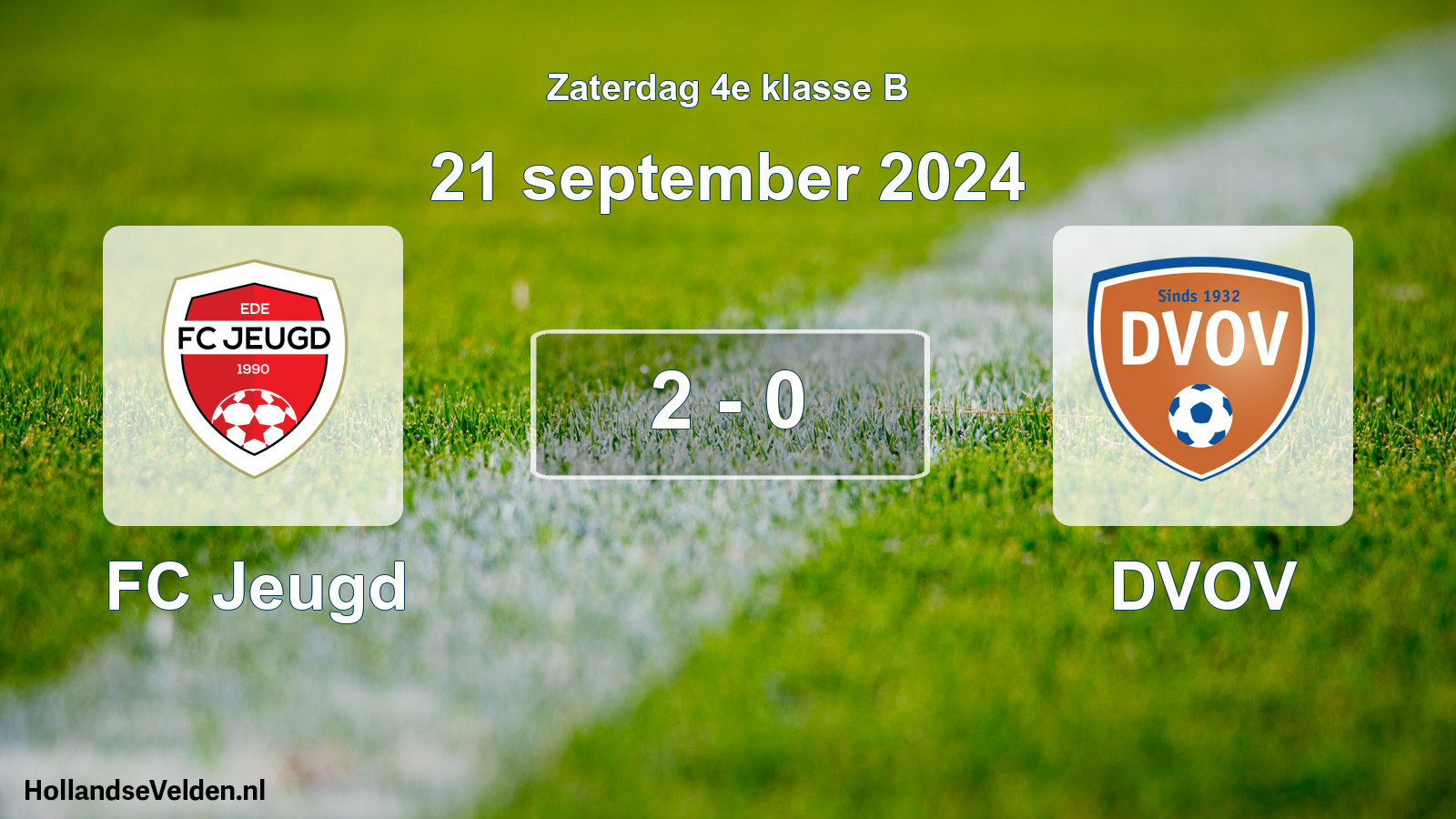 Total number of matches played: FC Jeugd - DVOV 2 - 0 (21 September 2024)