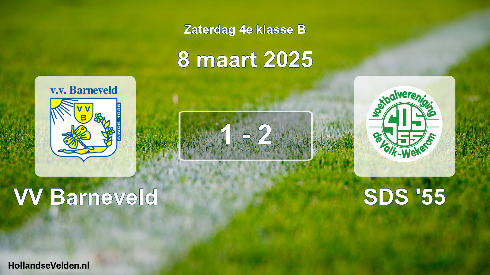 Total number of matches played: VV Barneveld - SDS '55 1 - 2 (8 March 2025)