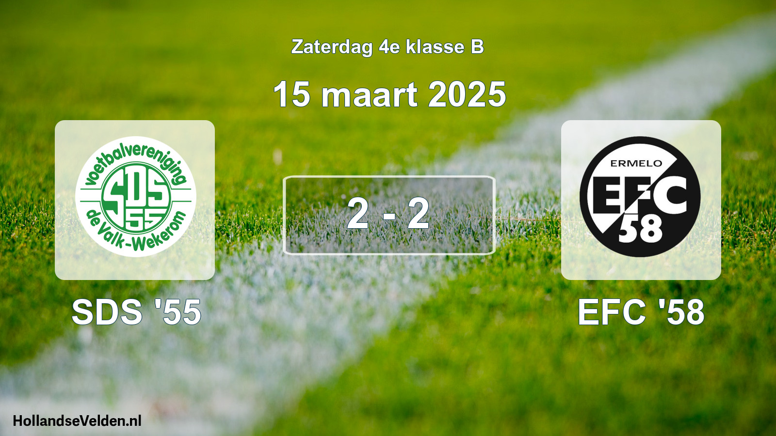 Total number of matches played: SDS '55 - EFC '58 2 - 2 (15 March 2025)