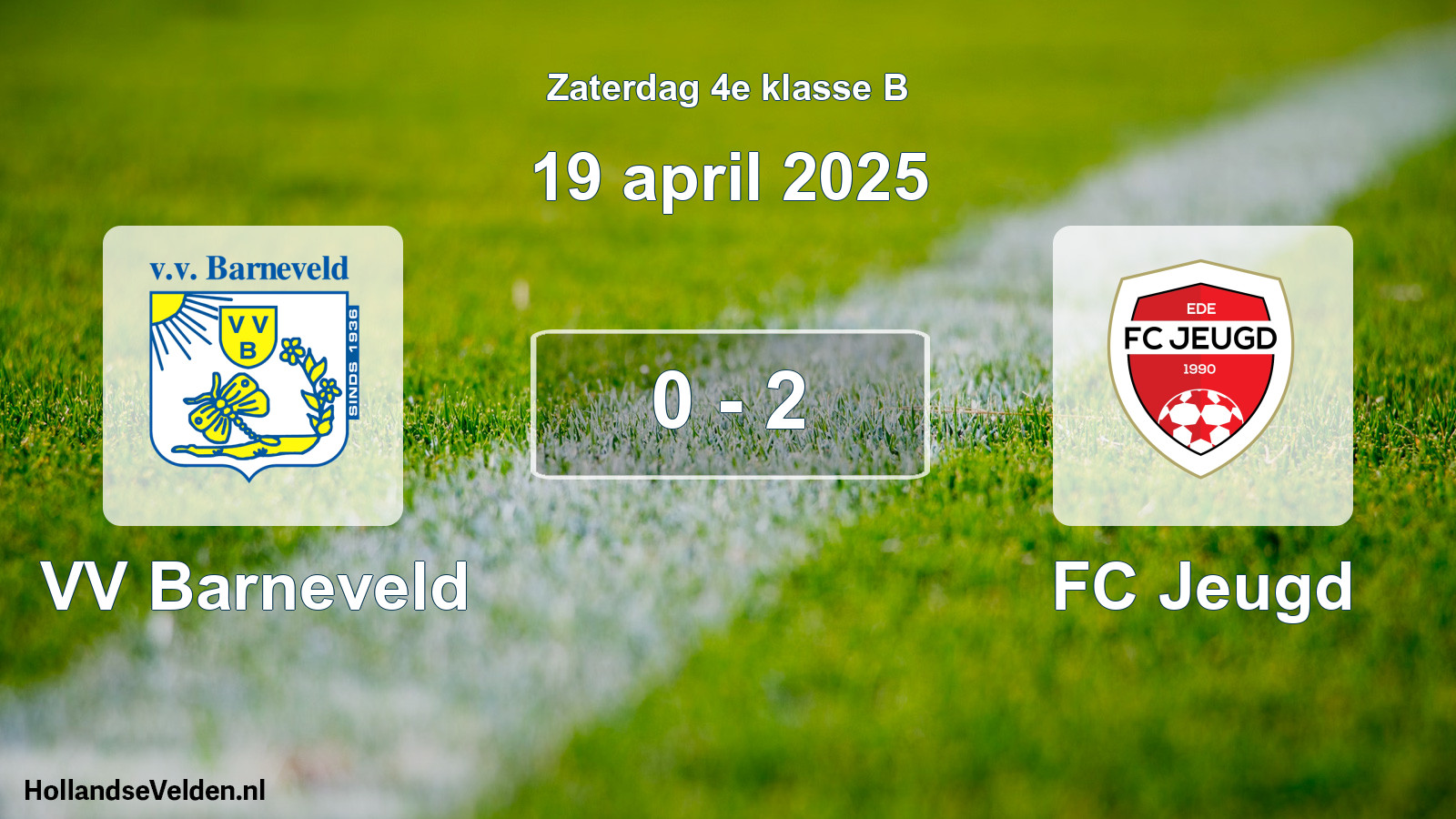 Total number of matches played: VV Barneveld - FC Jeugd 0 - 2 (19 April 2025)