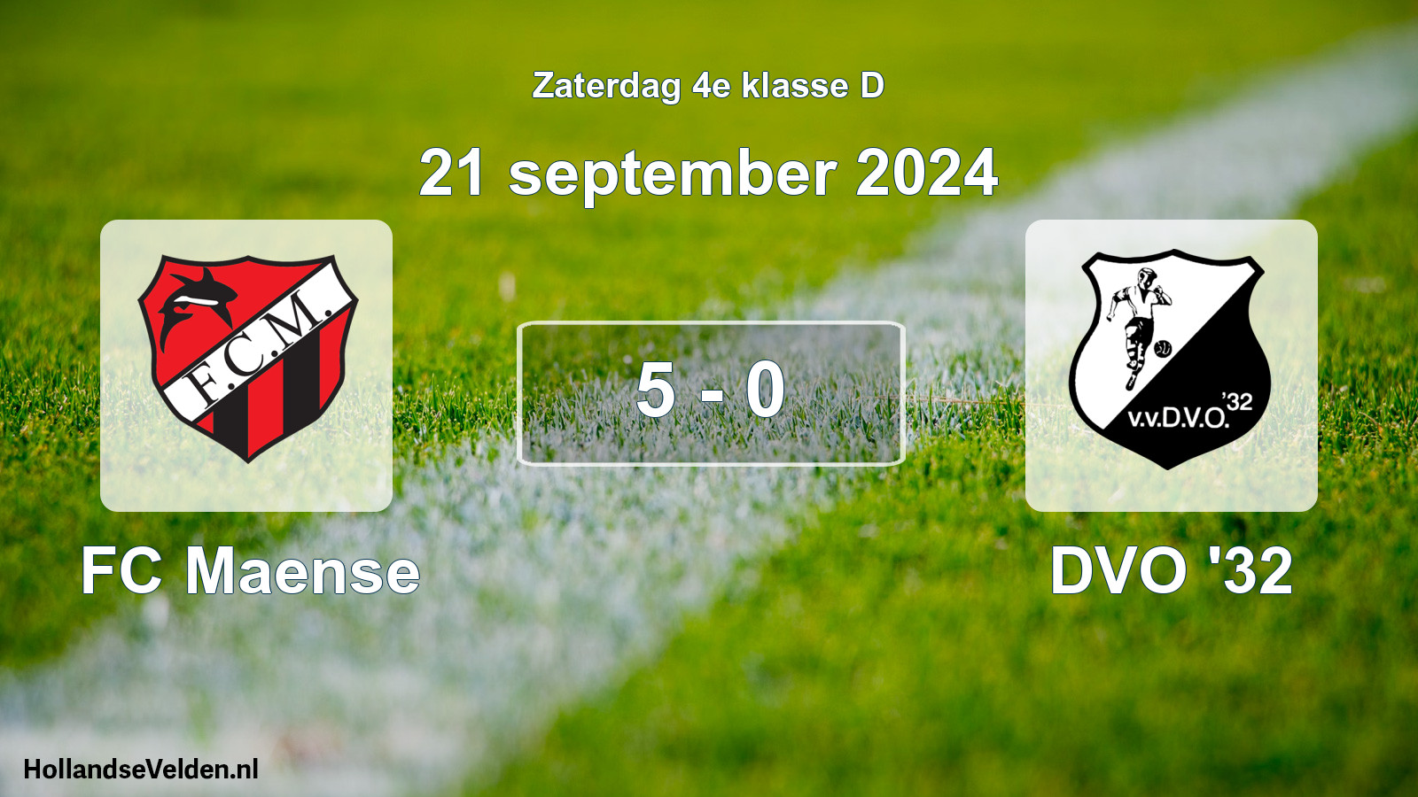 Total number of matches played: FC Maense - DVO '32 5 - 0 (21 September 2024)