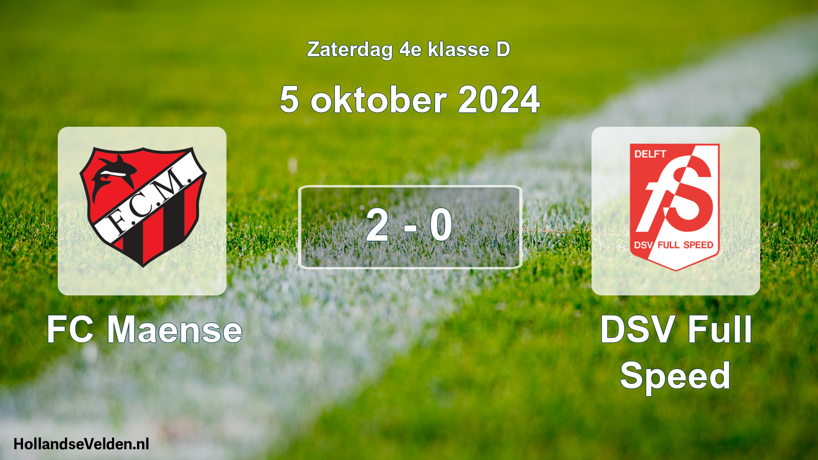 Total number of matches played: FC Maense - DSV Full Speed 2 - 0 (5 October 2024)