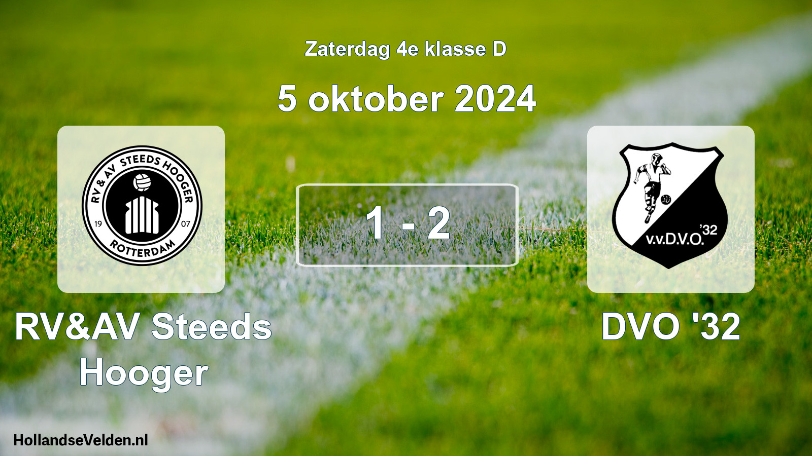 Total number of matches played: RV&AV Steeds Hooger - DVO '32 1 - 2 (5 October 2024)