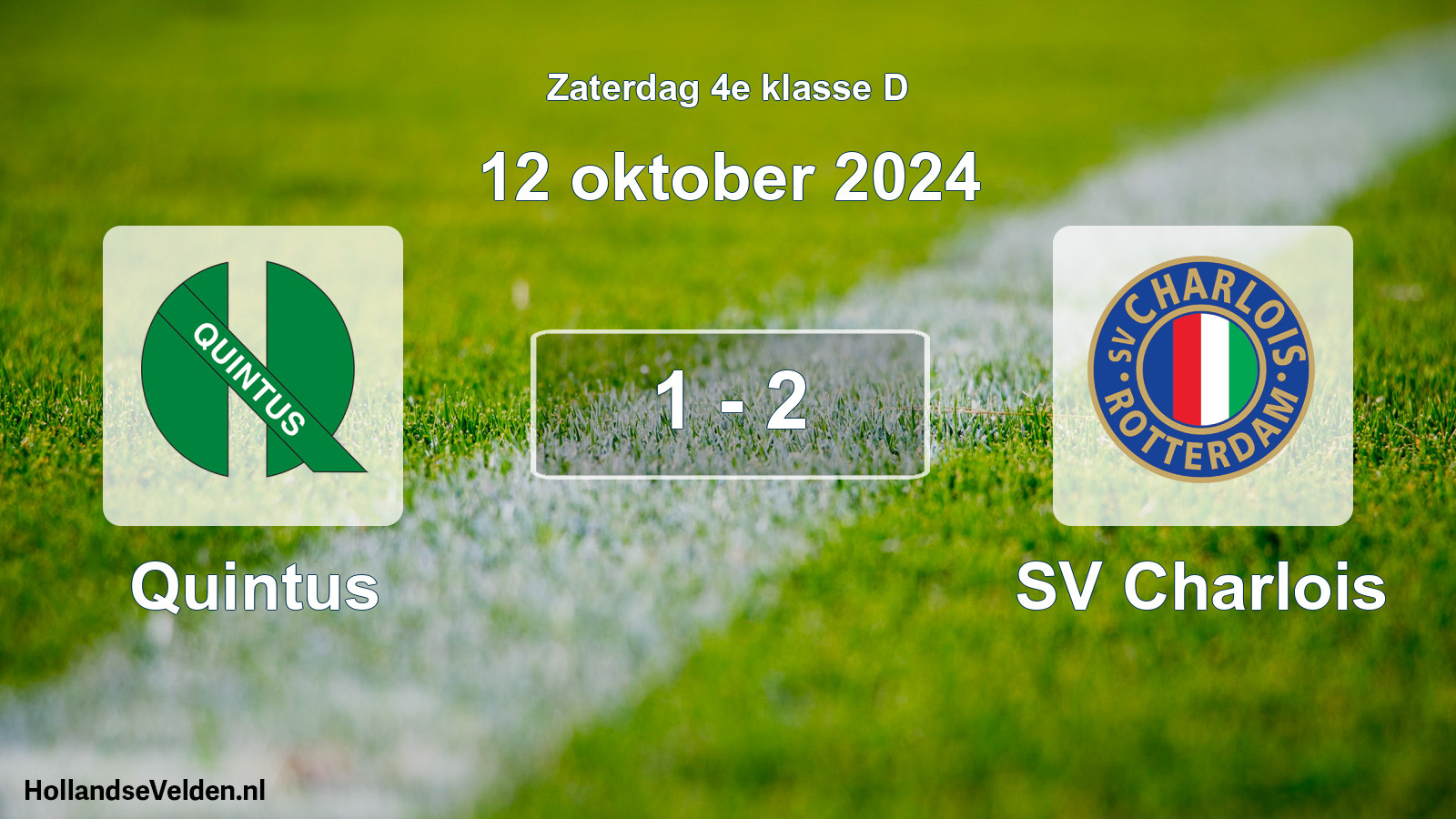 Total number of matches played: Quintus - SV Charlois 1 - 2 (12 October 2024)