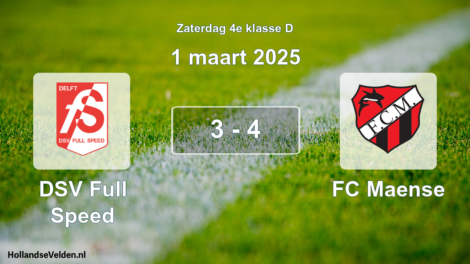 Total number of matches played: DSV Full Speed - FC Maense 3 - 4 (1 March 2025)