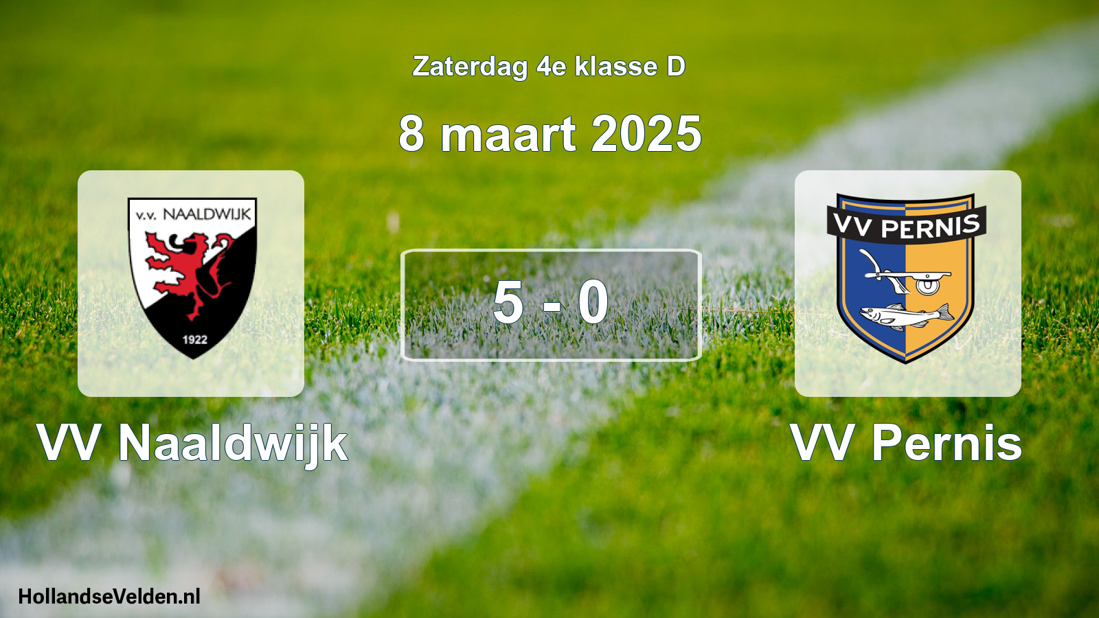 Total number of matches played: VV Naaldwijk - VV Pernis 5 - 0 (8 March 2025)