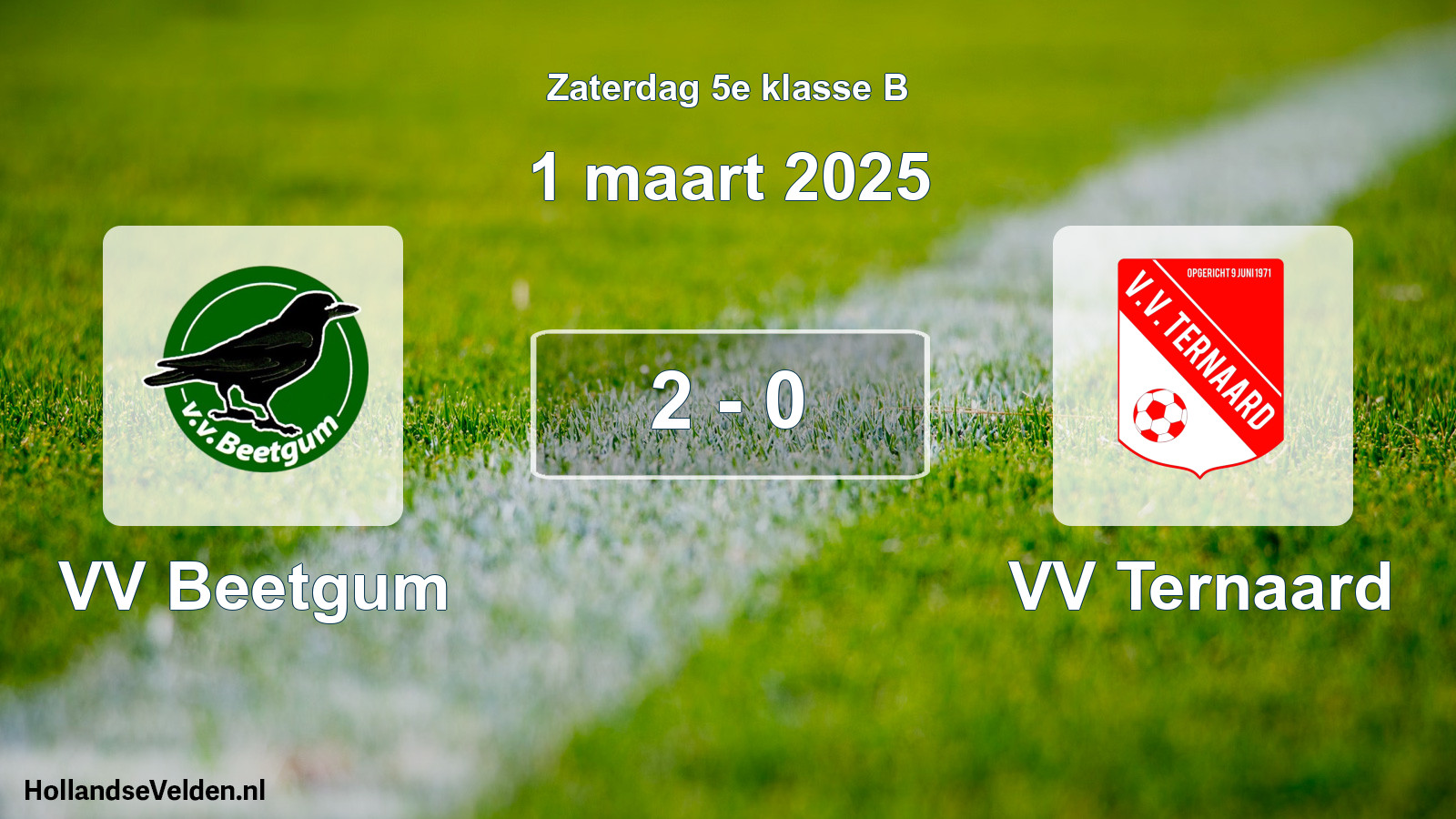 Total number of matches played: VV Beetgum - VV Ternaard 2 - 0 (1 March 2025)