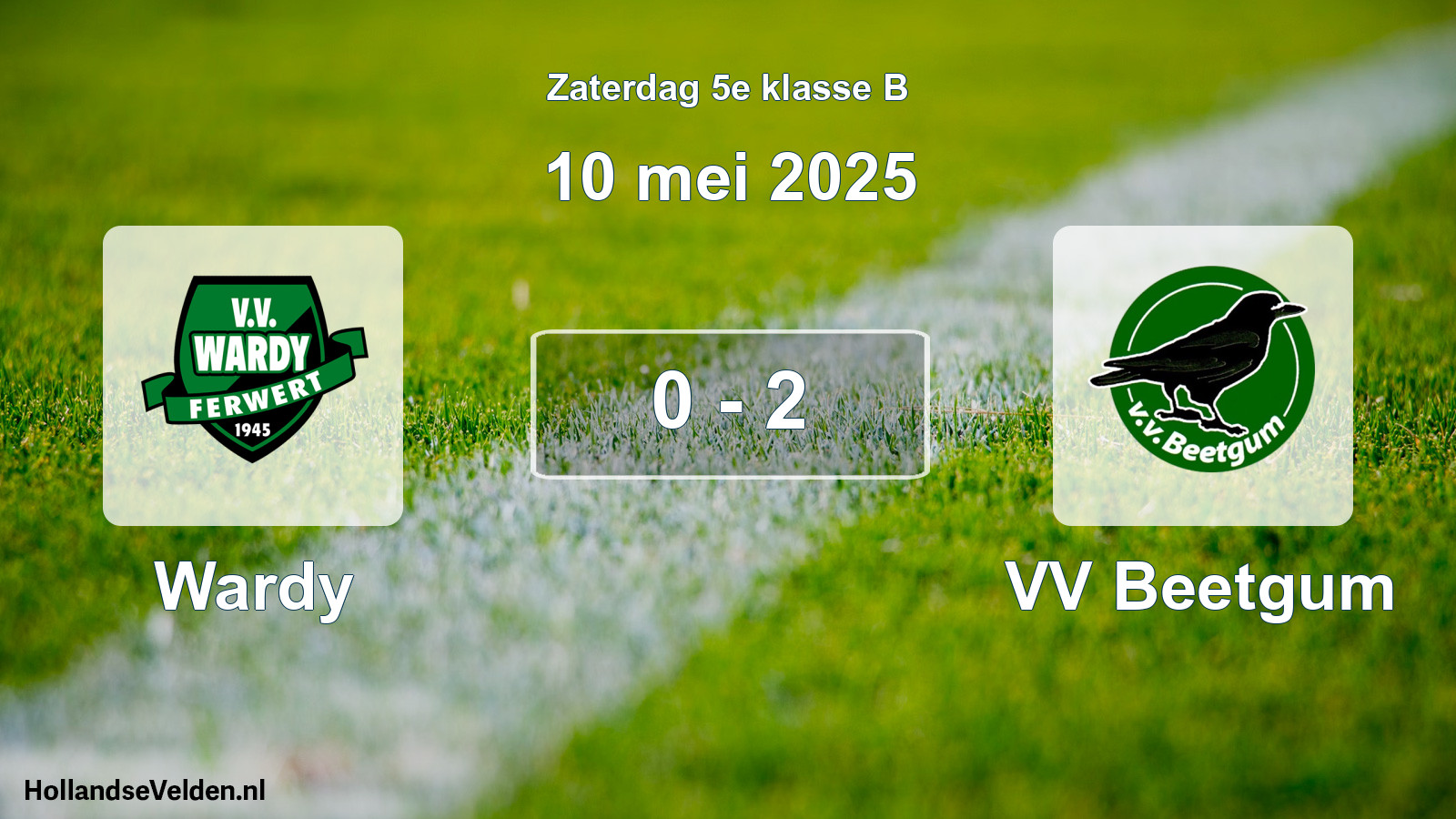 Total number of matches played: Wardy - VV Beetgum 0 - 2 (10 May 2025)