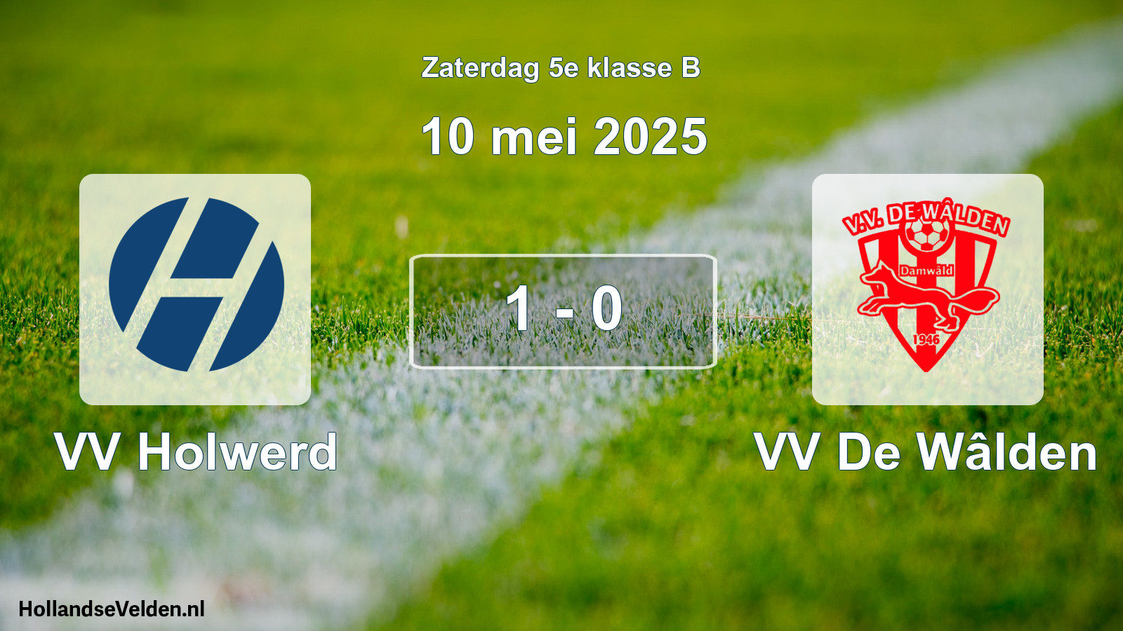 Total number of matches played: VV Holwerd - VV De Wâlden 1 - 0 (10 May 2025)