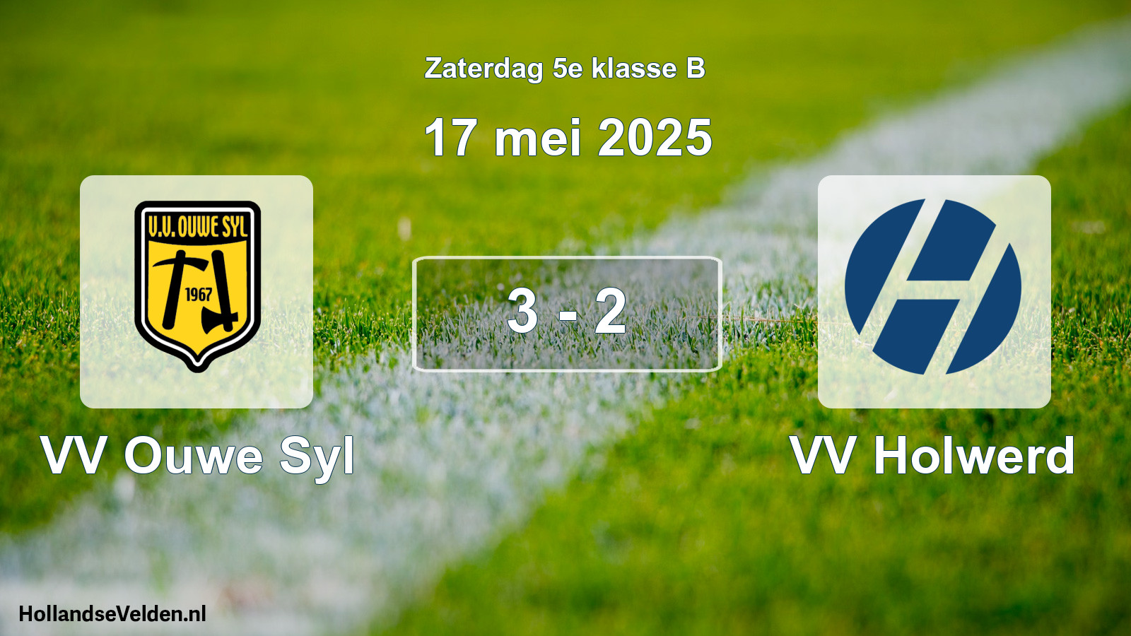 Total number of matches played: VV Ouwe Syl - VV Holwerd 3 - 2 (17 May 2025)