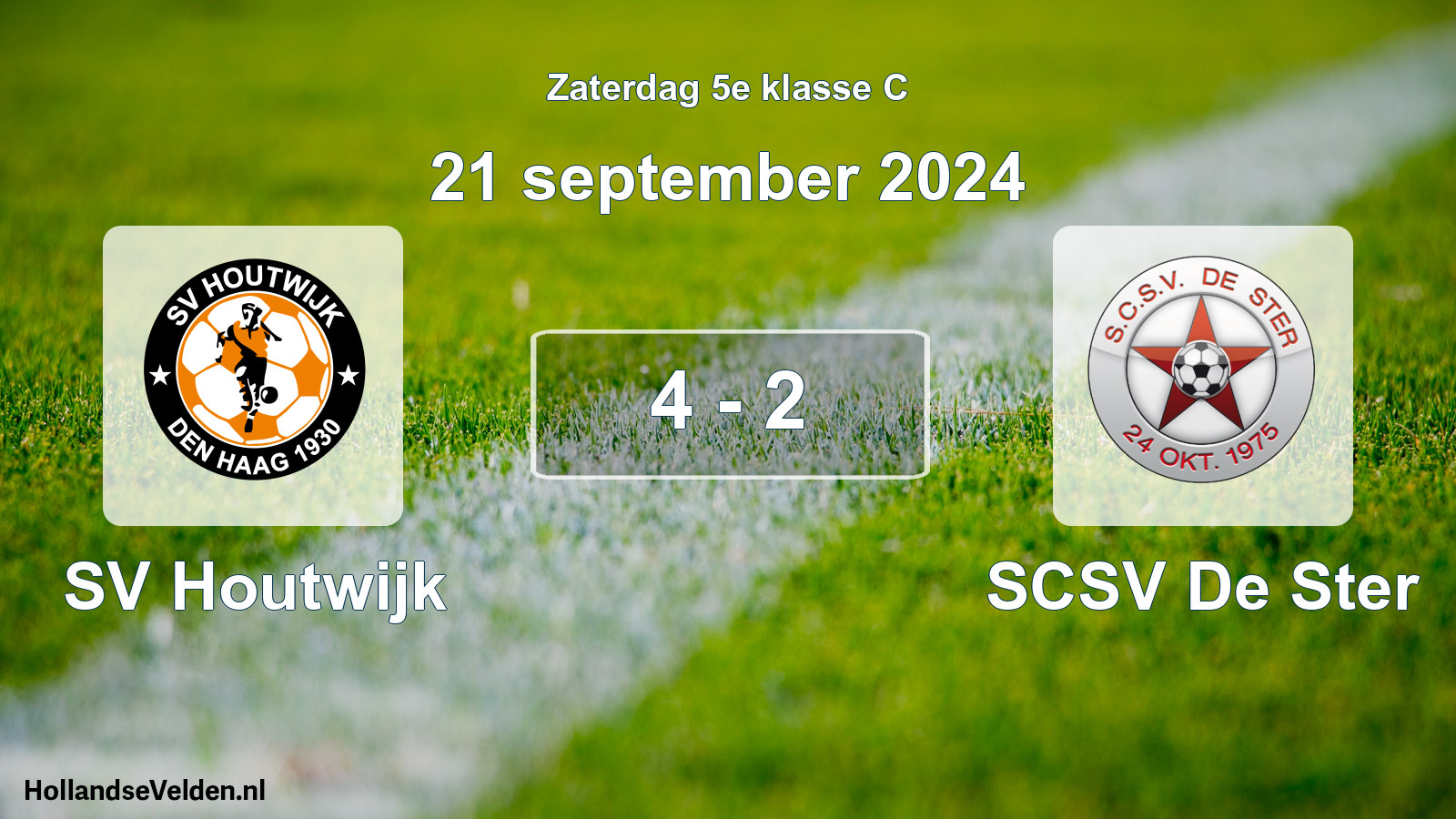 Total number of matches played: SV Houtwijk - SCSV De Ster 4 - 2 (21 September 2024)
