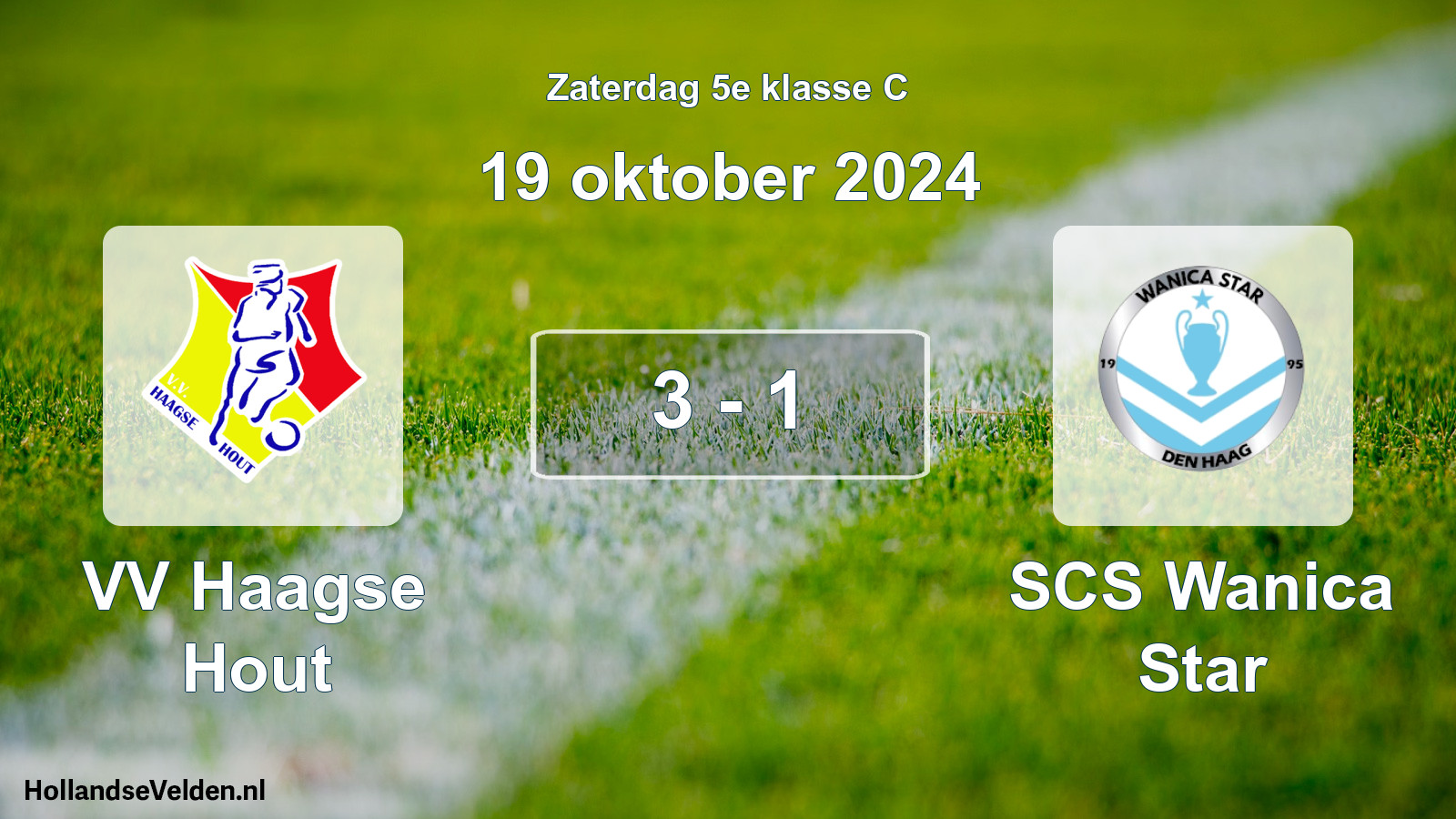 Total number of matches played: VV Haagse Hout - SCS Wanica Star 3 - 1 (19 October 2024)