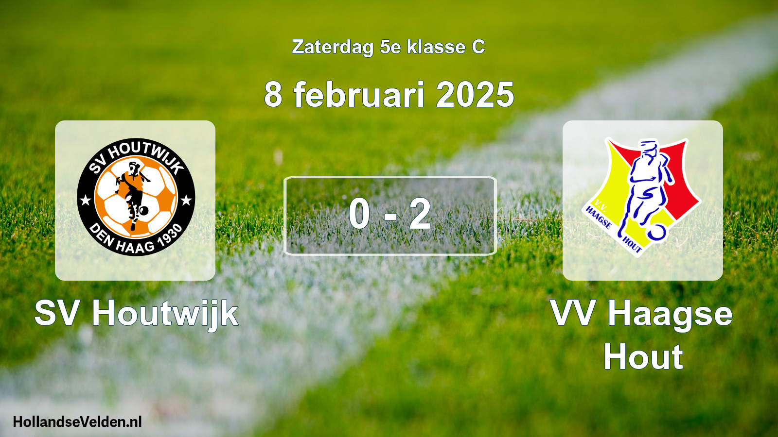 Total number of matches played: SV Houtwijk - VV Haagse Hout 0 - 2 (8 February 2025)