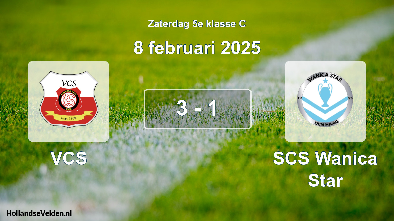 Total number of matches played: VCS - SCS Wanica Star 3 - 1 (8 February 2025)