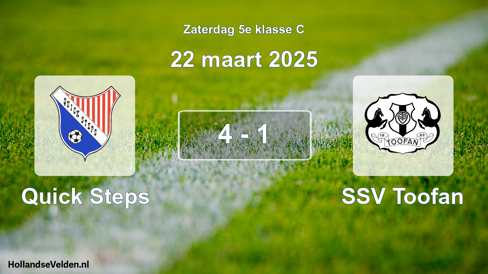 Total number of matches played: Quick Steps - SSV Toofan 4 - 1 (22 March 2025)