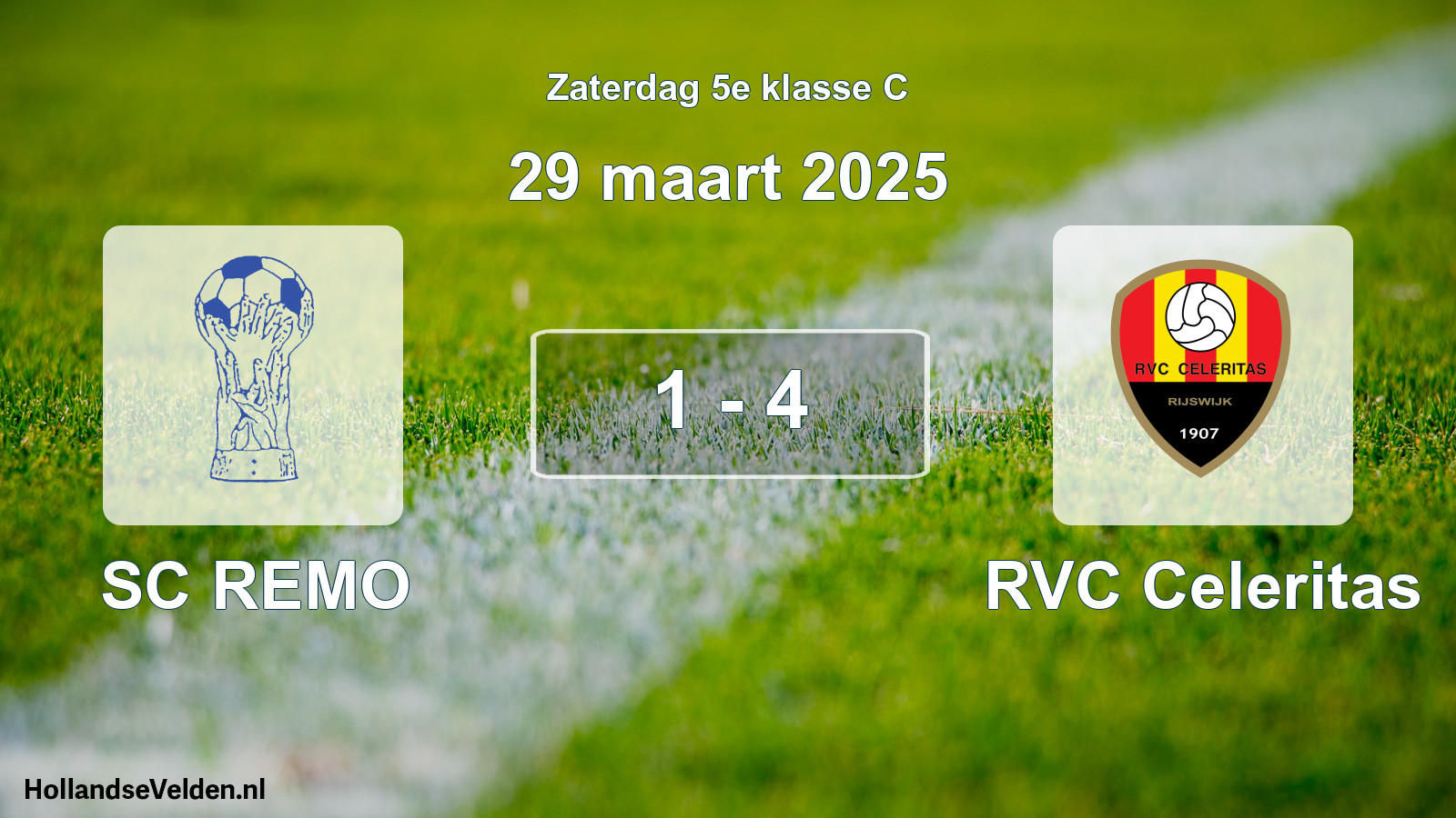 Total number of matches played: SC REMO - RVC Celeritas 1 - 4 (29 March 2025)