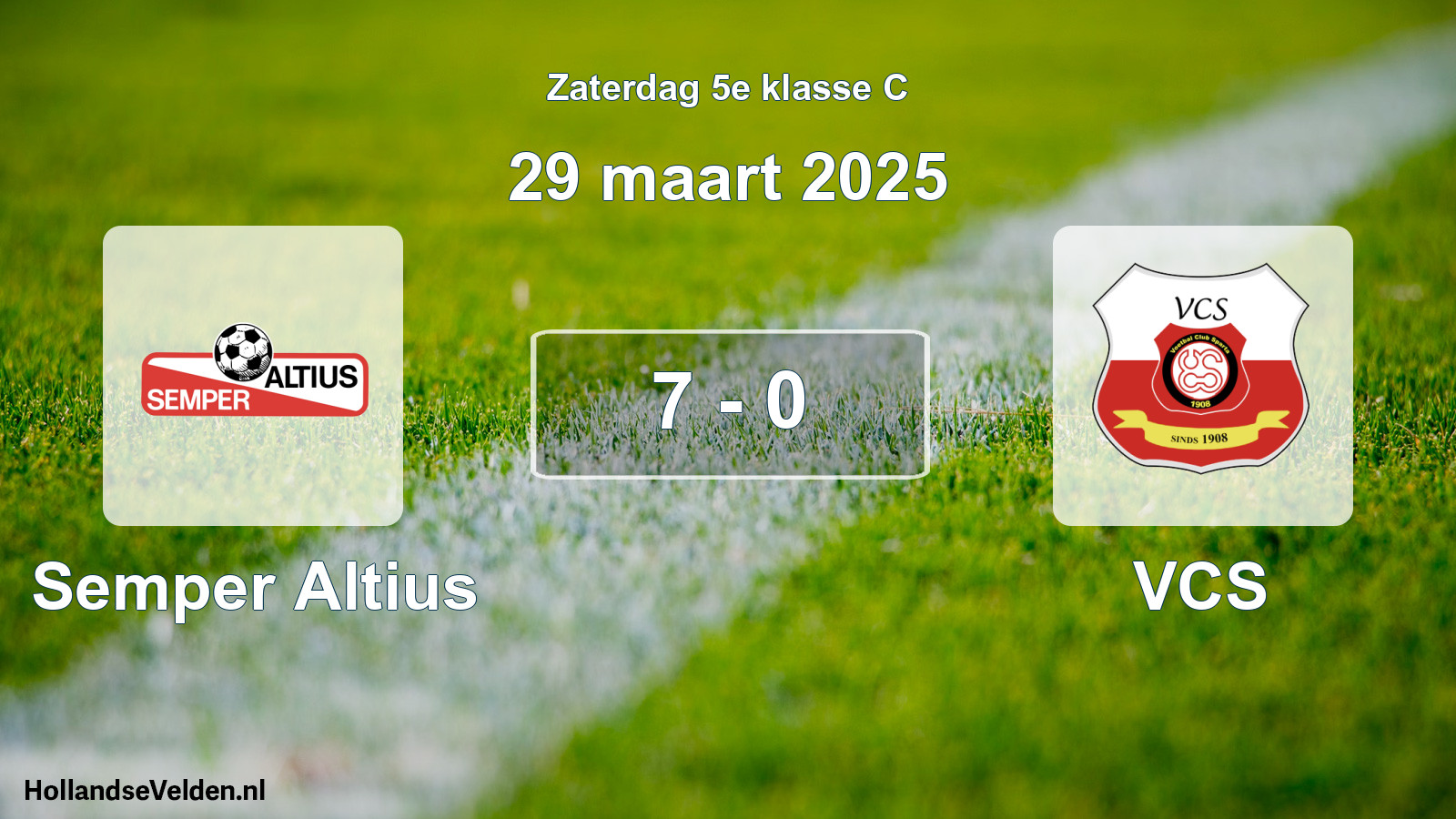 Total number of matches played: Semper Altius - VCS 7 - 0 (29 March 2025)