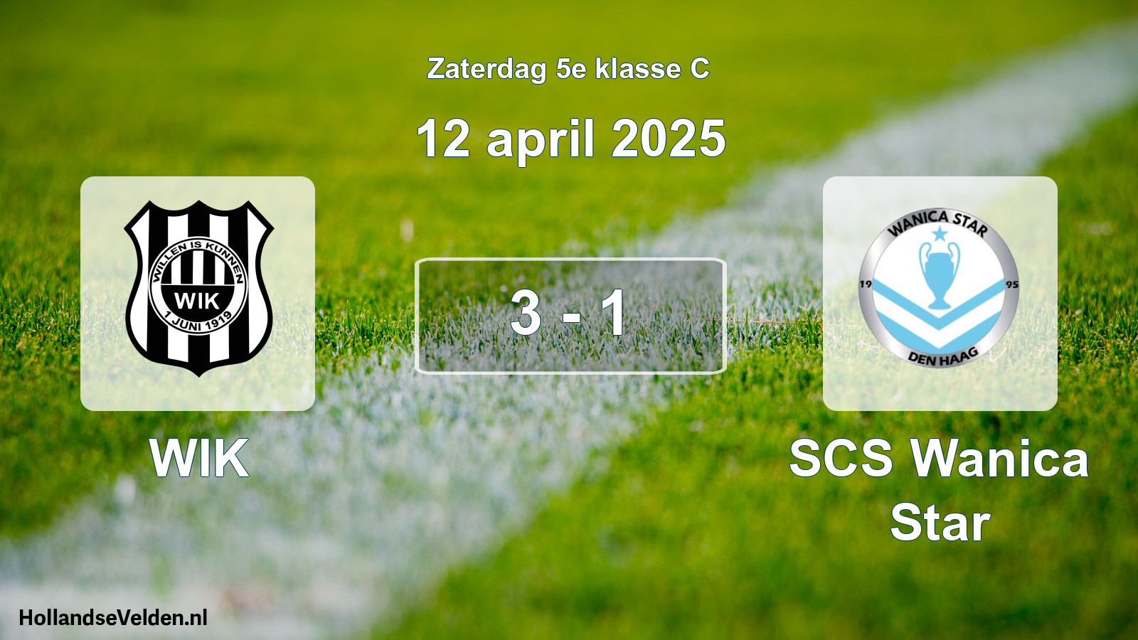 Total number of matches played: WIK - SCS Wanica Star 3 - 1 (12 April 2025)