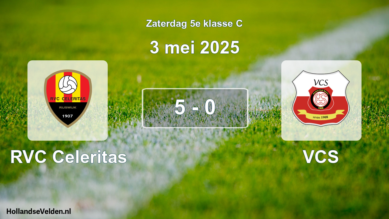 Total number of matches played: RVC Celeritas - VCS 5 - 0 (3 May 2025)