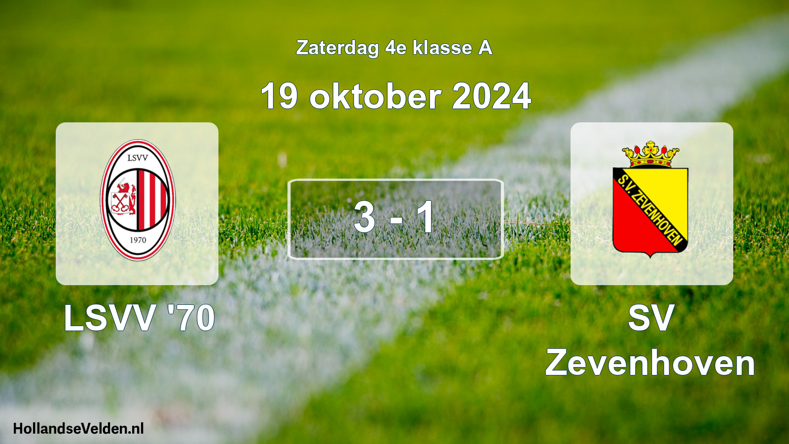 Total number of matches played: LSVV '70 - SV Zevenhoven 3 - 1 (19 October 2024)