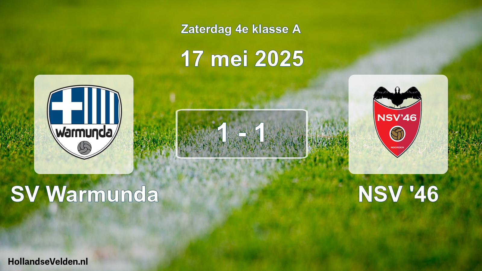 Total number of matches played: SV Warmunda - NSV '46 1 - 1 (17 May 2025)