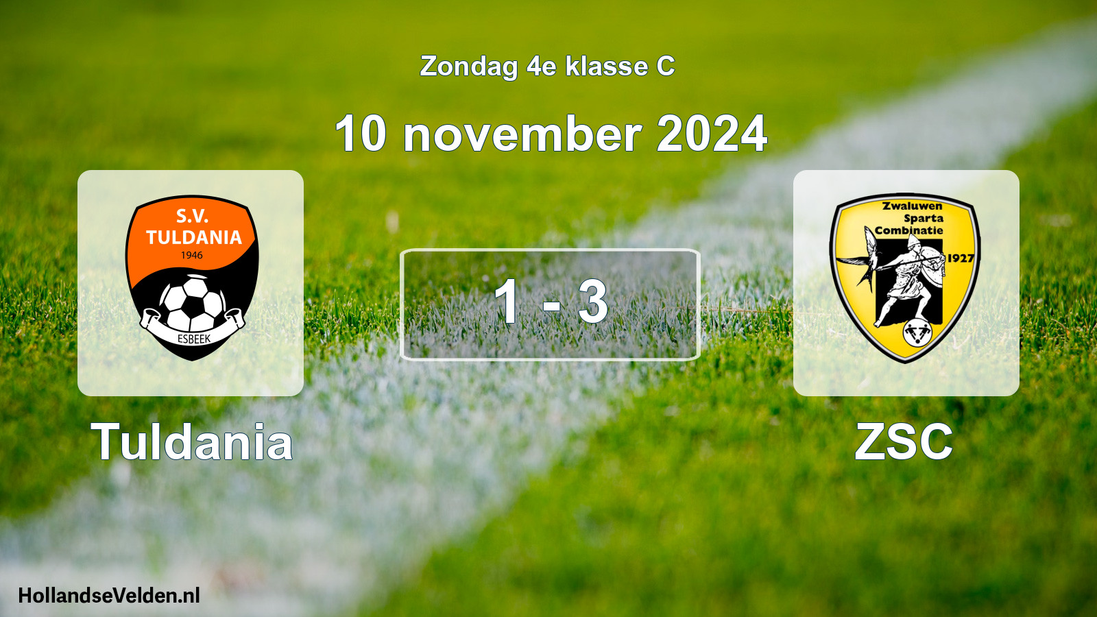 Total number of matches played: Tuldania - ZSC 1 - 3 (10 November 2024)