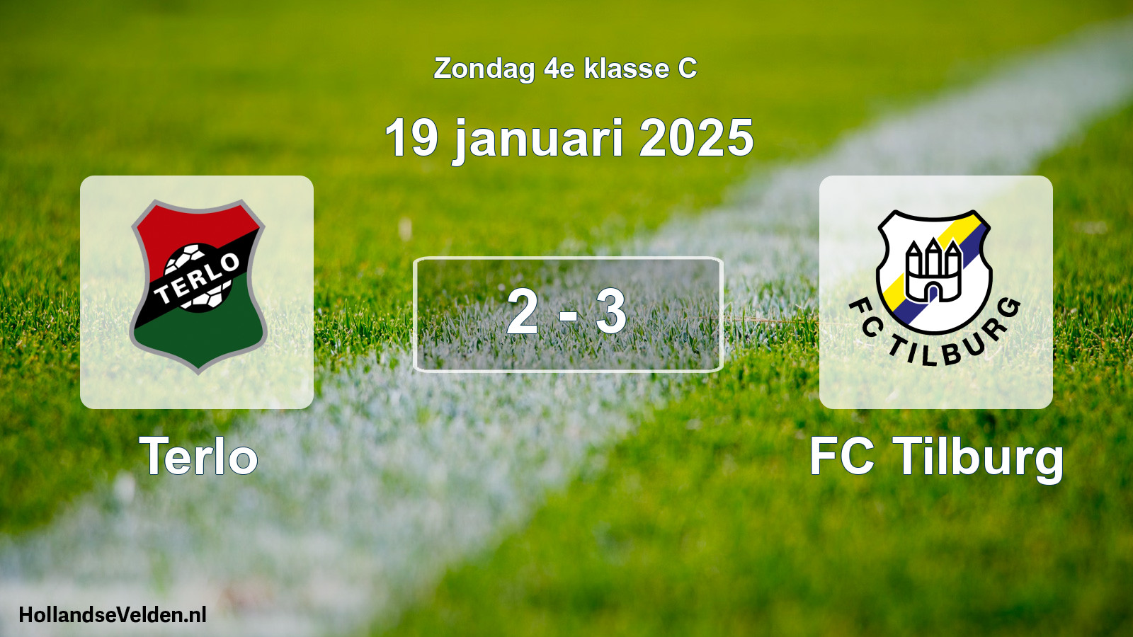 Total number of matches played: Terlo - FC Tilburg 2 - 3 (19 January 2025)